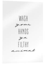 Acrylic print Wash your hands