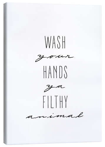 Stampa su tela Wash your hands