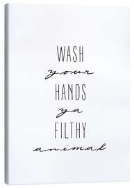 Stampa su tela Wash your hands