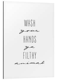 Magnettafel Wash your hands