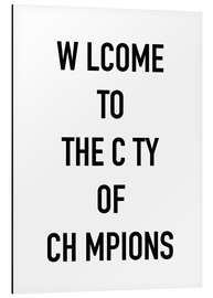 Magnettafel Welcome champions