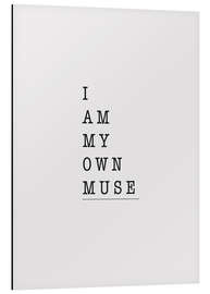 Cuadro de aluminio I am my own muse