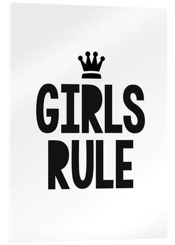 Tableau en verre acrylique Girls rule