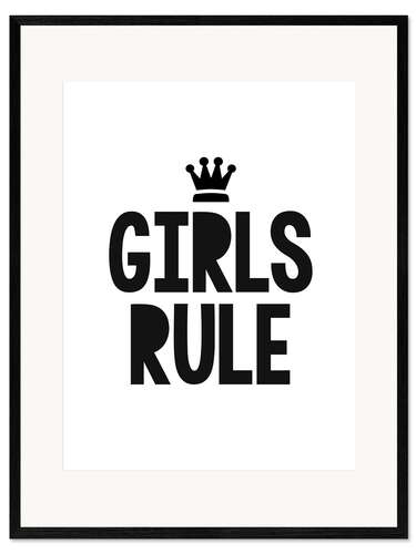 Stampa artistica con cornice Girls rule