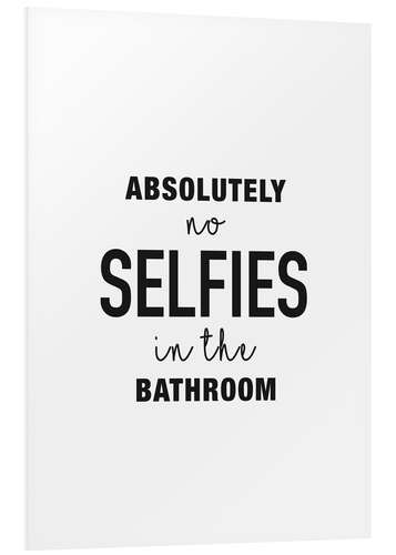 Cuadro de PVC No selfies in the bathroom