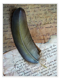 Stampa  Natura morta con penna e lettere - Jaroslaw Blaminsky