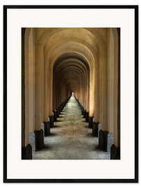 Impression artistique encadrée Joli passage sous les arches
