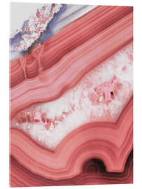 Quadro em acrílico Agate in coral