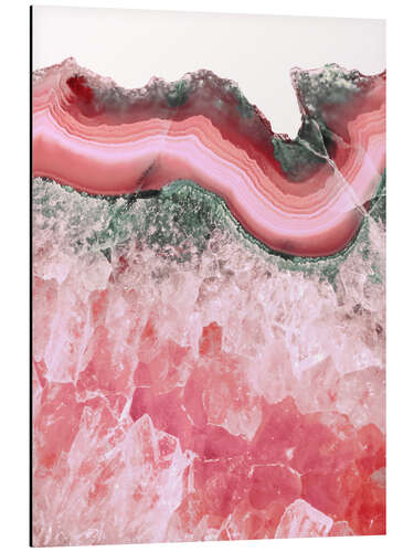 Tableau en aluminium Sweet Coral Agate