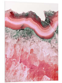 Foam board print Sweet Coral Agate