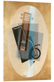 Acrylic print Musical instruments