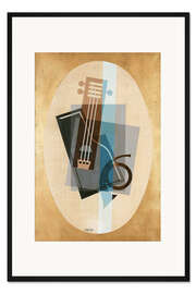 Gerahmter Kunstdruck Musikinstrumente