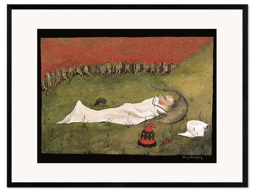 Framed art print King Hobgoblin Sleeping