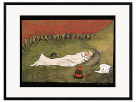 Framed art print King Hobgoblin Sleeping