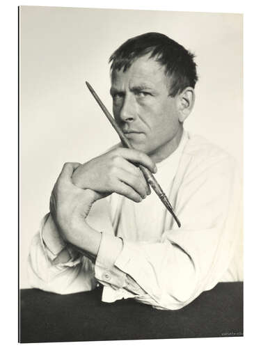 Gallery print Otto Dix with brush