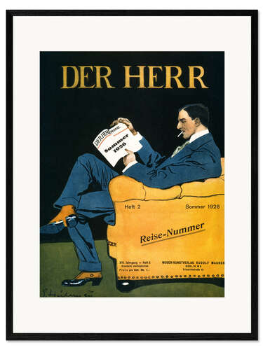 Framed art print The man