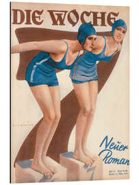 Magnettafel Schwimmer am Start