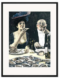 Gerahmter Kunstdruck Austern