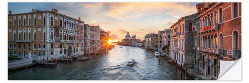 Selvklebende plakat Grand Canal in Venice