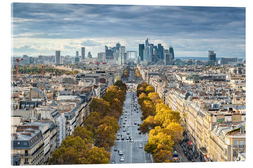 Acrylic print View on La Defense, Paris