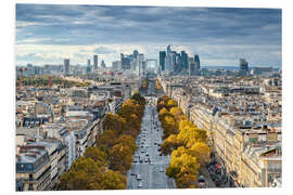 Hartschaumbild Blick auf La Defense, Paris