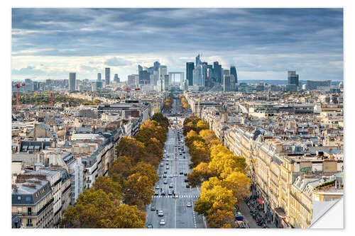 Wandsticker Blick auf La Defense, Paris