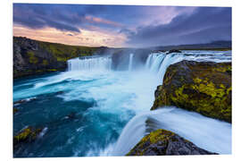 Foam board print Waterfall of the gods