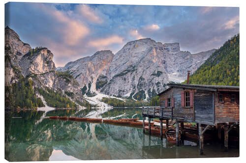 Leinwandbild Pragser Wildsee