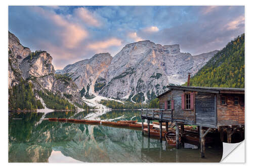 Selvklebende plakat Pragser Wildsee