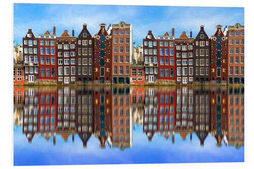 Tableau en PVC Reflets à Amsterdam 