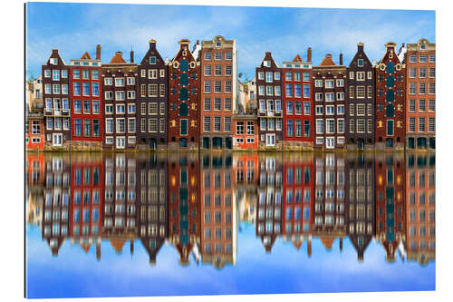 Tableau en plexi-alu Reflets à Amsterdam 