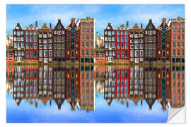 Wandsticker Reflektiertes Amsterdam