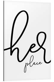 Magnettafel Her place