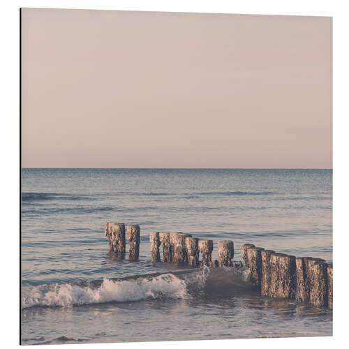 Alumiinitaulu Pink hour at the Baltic Sea