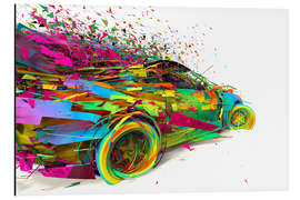 Aluminium print Car drift