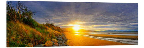 Acrylic print Sunset in Abel Tasman