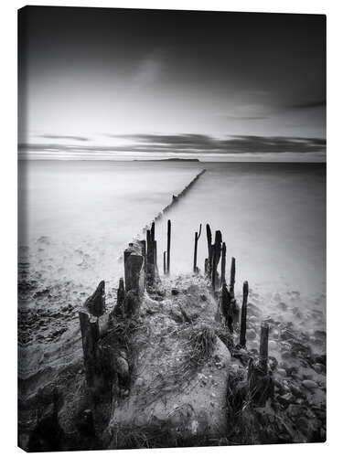 Leinwandbild Fragmente am Strand 