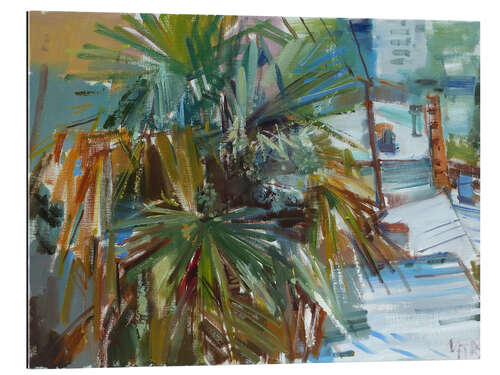 Galleriprint Palm over the roofs