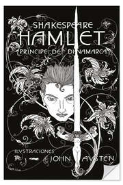 Selvklæbende plakat Shakespeare's Hamlet