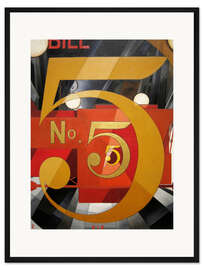 Gerahmter Kunstdruck Figur 5 in Gold