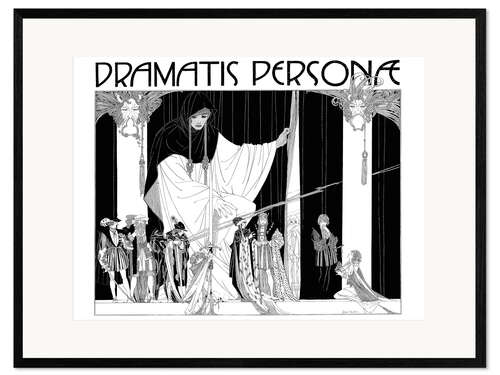 Ingelijste kunstdruk Dramatis Personae
