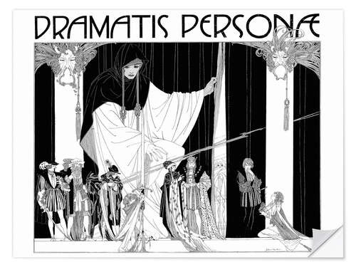 Selvklebende plakat Dramatis Personae