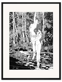 Gerahmter Kunstdruck Tod von Ophelia