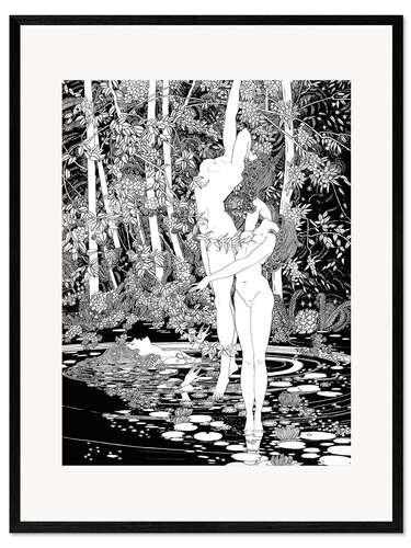 Innrammet kunsttrykk Death of Ophelia