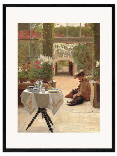 Framed art print Five o'clock tea