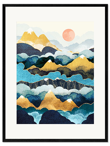 Framed art print Cloud Peaks