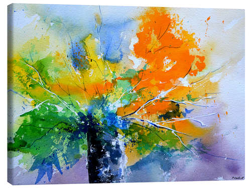 Canvas-taulu Colorful, abstract bouquet