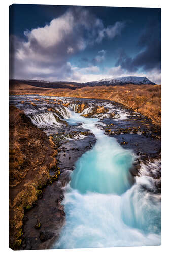 Canvas print Bruarfoss waterfall on Iceland