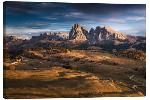 Tableau sur toile Dolomites en automne