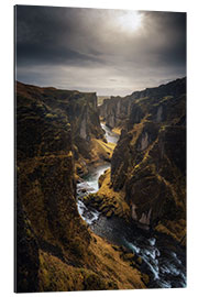 Galleriprint River leads through a canyon in Iceland